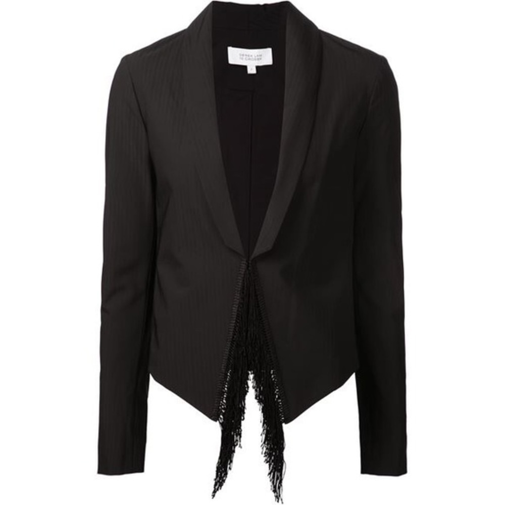 NWT Derek Lam 10 Crosby fringe blazer